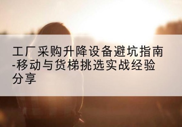 沙河口移动式升降机怎么选-工厂采购升降设备避坑指南-移动与货梯挑选实战经验分享